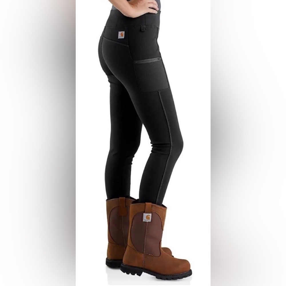 EUC....Women's CarHartt Fitted Black Pants. - Picture 4 of 6